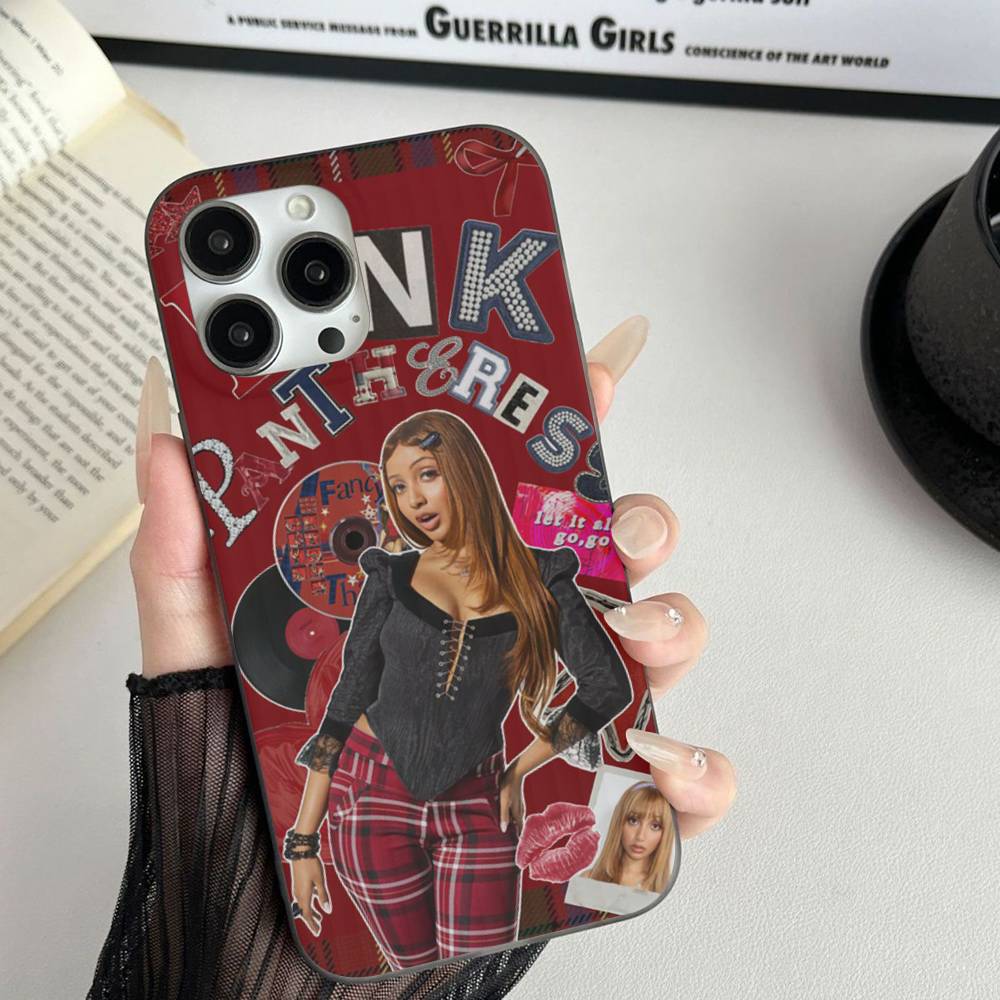 Singer Pinkpantheress Phone Case For IPhone 17 16 15 11 12 13 14 Pro Max Soft Corrugated Silicone Cover Case