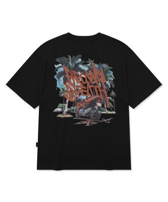 BROWNBREATH Tag Palm Circuit Tee - Black
