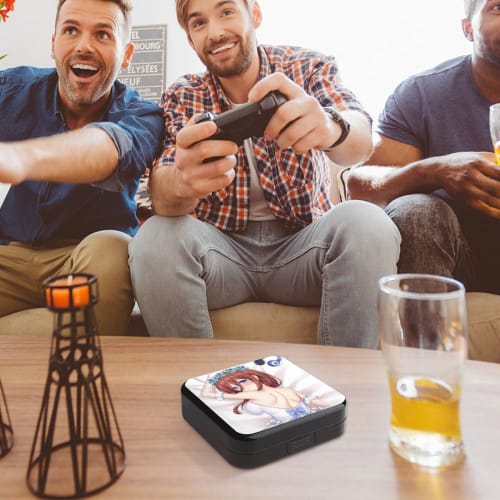 The Quintessential Quintuplets Nakano Miku Game Card Box, Storage Case, Compatible with Switch Cards, Large Capacity, Holds 24 Cards, Dustproof, Porta