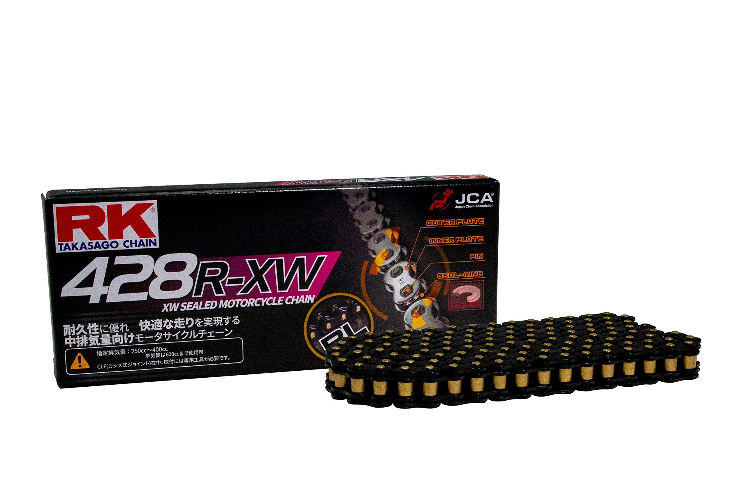

RK Chain BL428RXW Black SEROW Drag Star Vulcan 100L BL428RXW100 (BL) 225/WE, 250, SR400, SR500, Vulcan/II, Classic, etc.