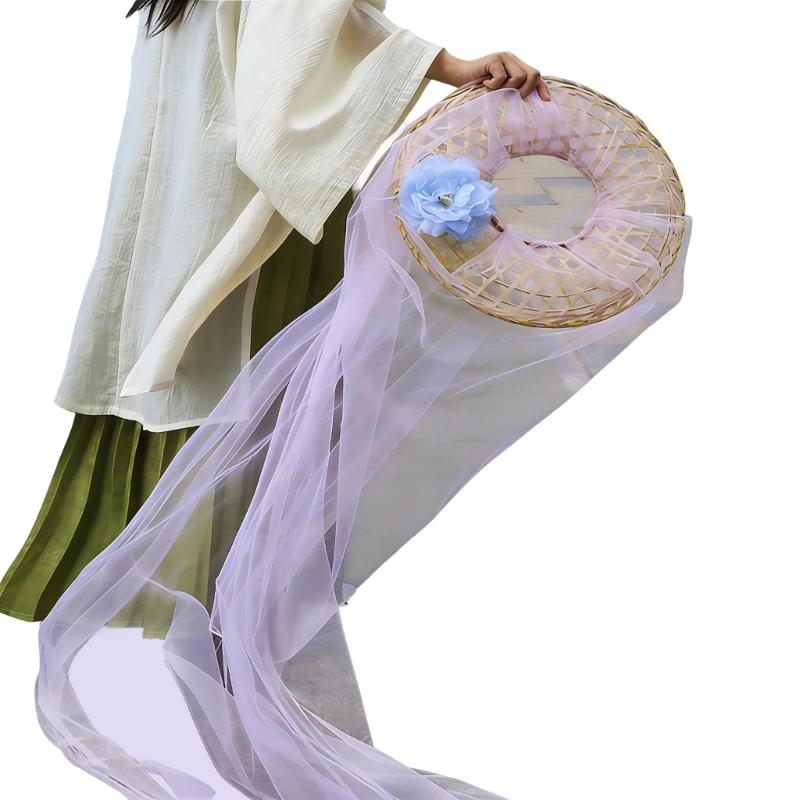 

Traditional Chinese Straw Hat Fashion Cosplay Photography Outfits Breathable Wide Brims Sun Protections For Men Women