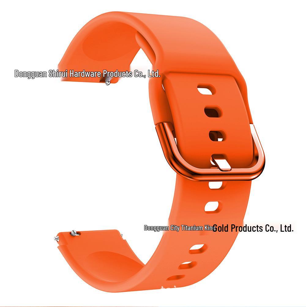 

Compatible Silicone Strap for Huawei Fit Mini, B3, B6, and Band 7 (16mm) Smartwatches 16mm оранжевый