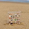 Acrylic Magnetic Seashell Display Box, Seashell Storage Box, Nail Arts Storage Box, Bead, Small Organizers For Seashell, Bead, Manicure, Jewelry