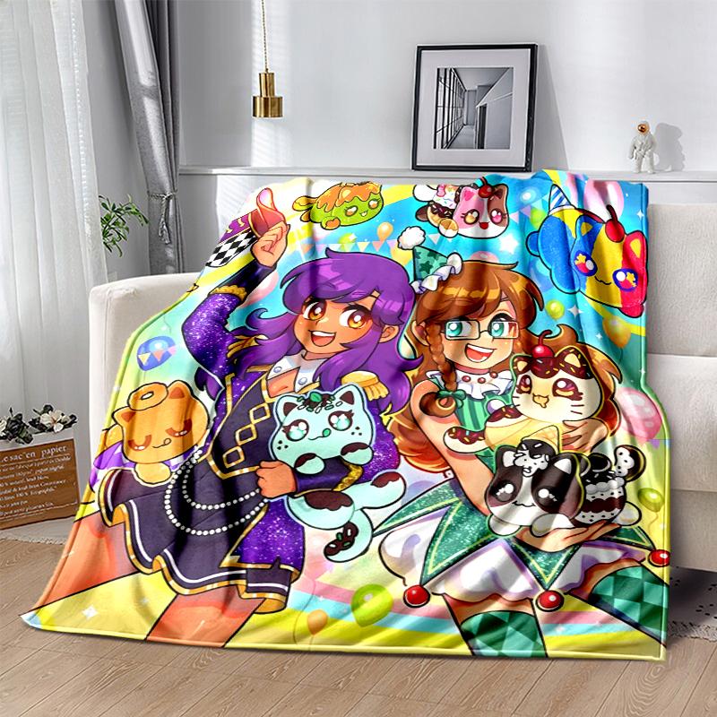 Pixel Game Flannel Blanket Soft Warm All-Season Throw, Design for Camping, Car Travel, Hiking Sofa, Bed, Office Perfect Gift for Parties
