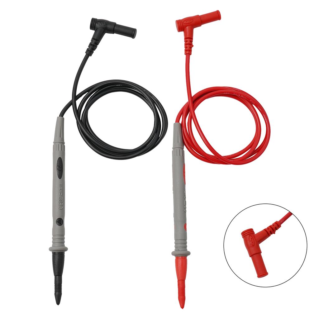 Fint spiss nål meterprobe testledninger for multimeter voltmeter kabel