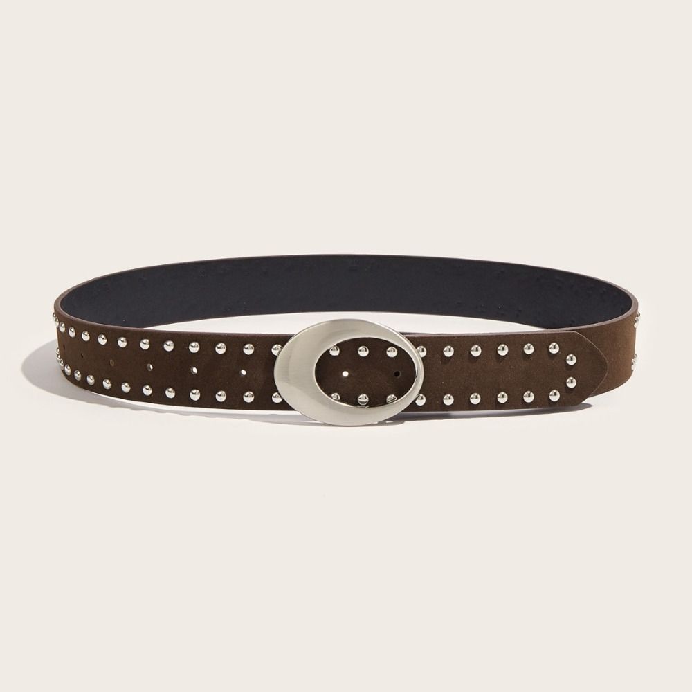 Spicy Girl Leopard Print Waistband PU Leather Men Belt Trend Y2K Belt Male