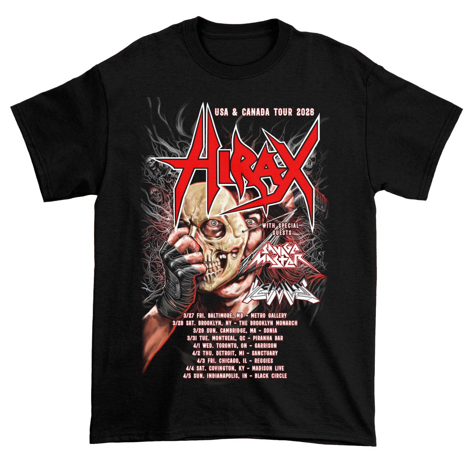 Hirax US and CANADA Tour 2026 Shirt For Fan Gifts S-5XL Cotton VA664 Unisex T-Shirt M