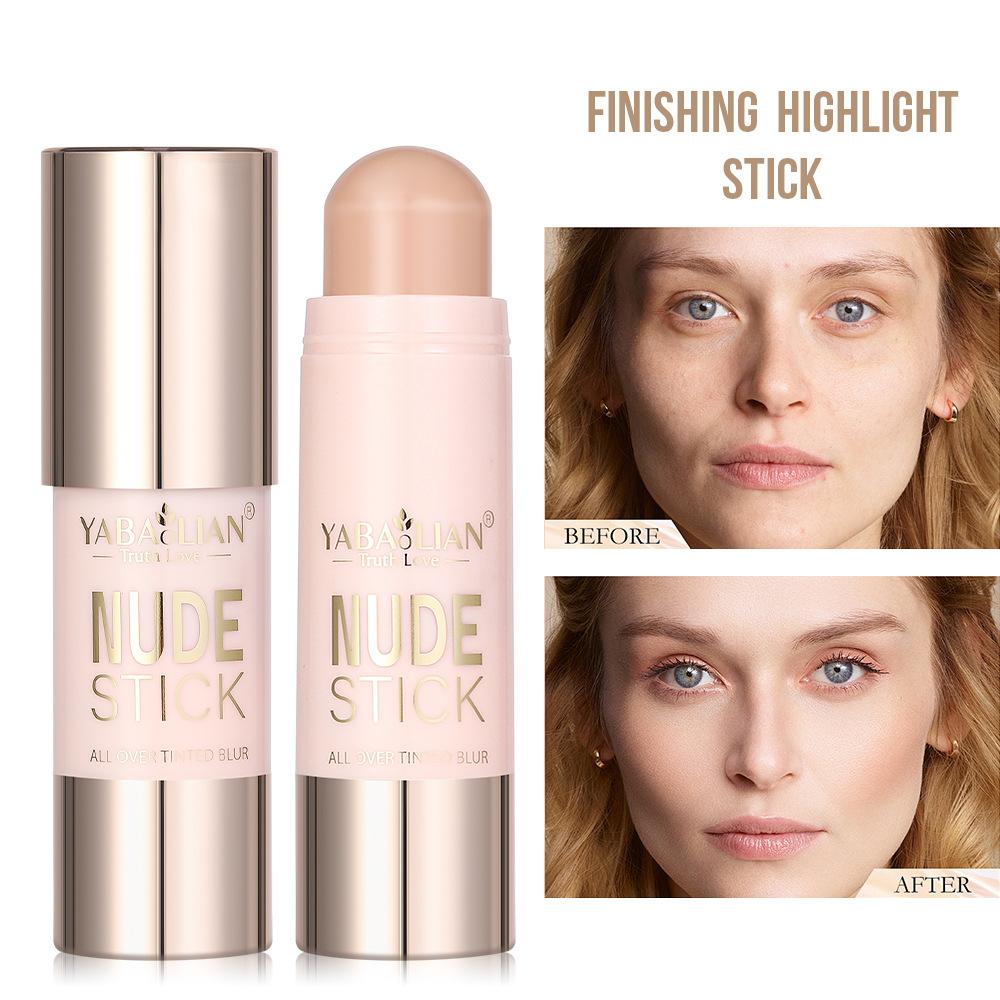 Grooming Stick Wheat Long-lasting Highlight Stick Waterproof Blush Grooming Cream Blush Stick