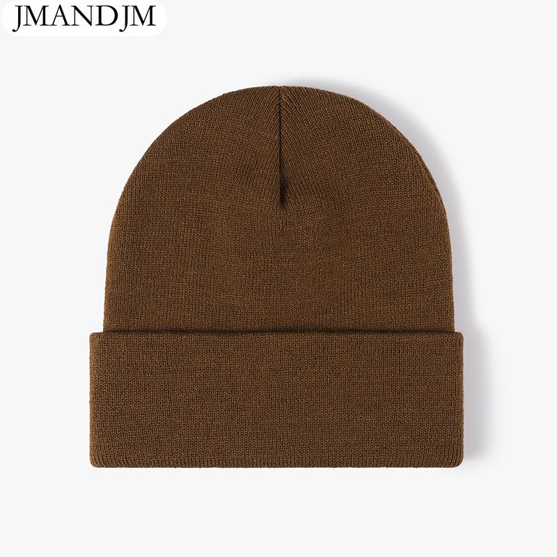 Disponibile Cappello a cuffia doppio ispessito caldo autunno e inverno cappello lavorato a maglia da donna semplice da uomo