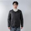 Men's down solid color new men's V-neck crew neck down liner down jacket large size jacket