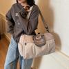 Summer large-capacity new bag short trip shoulder messenger bag women's separation versatile tote bag dry and wet