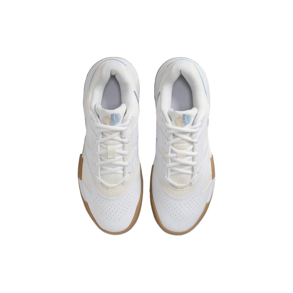 Nike Trampki Court Lite 4 Damskie Białe Jasnoniebieskie Gum Sail Gum-Jasnobrązowe FD6575-106