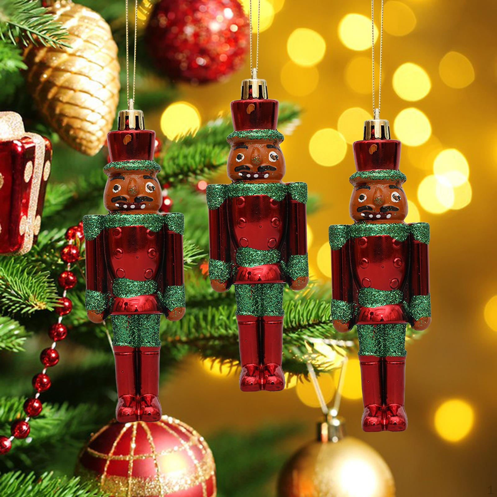 

3 фігурки Лускунчика для ялинкових прикрас Red Green