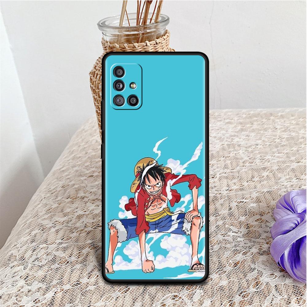 Case For Samsung Galaxy A52 A12 A32 A51 A21s A71 A13 A53 A22 A31 A72 A03 A02s A41 Black Phone Shell One- Piece