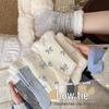 Women's Bow Lace Ruffle Mid-Calf Cotton Socks - Trendy Japanese Style for Autumn/Winter 2025