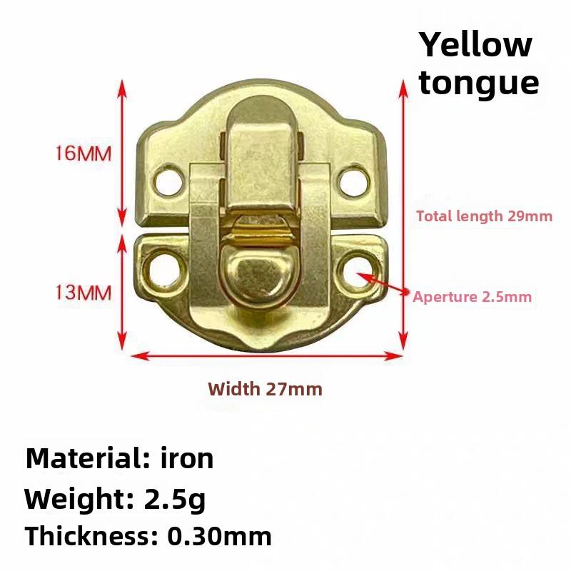 

Meier Yunchang hardware yuanbao box buckle iron sheet wooden box gift box buckle lock retro small buckle