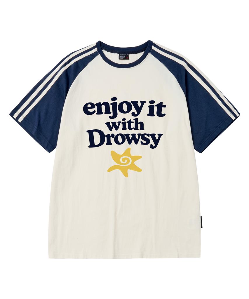 Deulousi Dw Enjoy Raglan Short Sleeve T-Shirt 5 Colors
