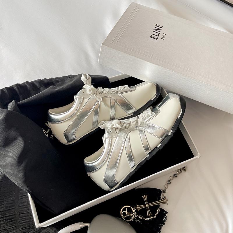 

Чжао Рут Ни Ни туфли зебра с маленьким квадратным носком новые спортивные повседневные цветные красные женские 40