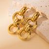 Elegant Light Luxury High-End Exaggerated Dangle Earrings with Versatile Design and Distinctive Style