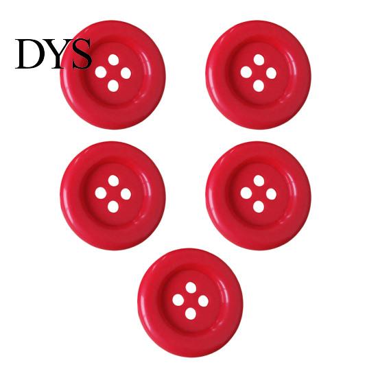 Large Plastic Buttons for Crafts 5Pcs Four-Hole Sewing Buttons, Oversized Craft Creative Colorful Crafting Fabric Projects DIY And Clothing Decoration
