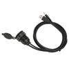 USB 2.0 3.5mm AUX Extension Cable Male Female Connection Flush Mount Extension Cable for Car Bike