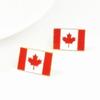 Classical Canadian Flag Brooch Sturdy Alloy Maple Needle Badge Office Wear Decoration For Long Lasting Wear