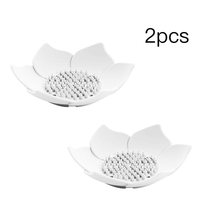 Tpr Lotus Soap Plate Flower Shaped Bathroom Simple Drainage Tray Toilet Toilet Washboard Universal