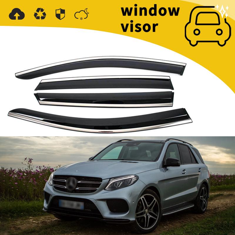 Mercedes-Benz GLE350 Door Rain & Sun Visor - Car Window Shield & Decoration (2019 Model)