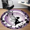1pc Fairy Garden Office Round Area Rug, Indoor Mat Suitable ForOffice, Under Office Chairs Bedroom Living Room Home Decor, Room Deco,  T145