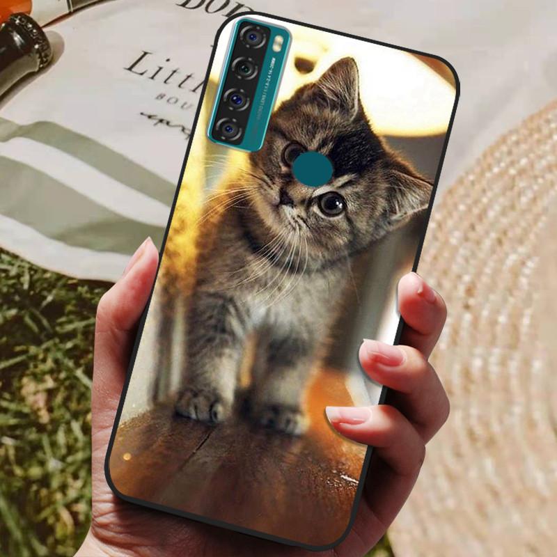 For TCL 20 SE Case Soft Silicone Phone Back Cover For TCL 20 SE TCL20SE TCL20 20SE Cases Coque for TCL 20SE  Fundas Bumper Shell
