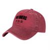 BAD OUnisexS Gewaschene Baumwoll-Baseballkappe Mit Used-Look Schwarzes Logo Verstellbare Passform für den täglichen Gebrauch Fans