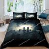 International Chess Duvet Cover Set Queen Size Chess Lovers Bedding Set for Boys Adults Microfiber Black Base Quilt Cover