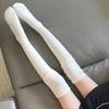 Women Autumn And Winter Knit Socks Hose Leg Warmer Boots Accessories Black White Gray Jk Over Knee Thigh High Stockings