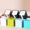 Storage Bin with Lid Dustproof Iron Mini Sturdy Loose Tea Bucket Household Supplies