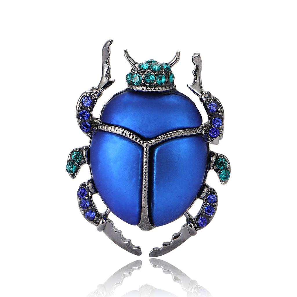 Beautiful Enamel Beetle Brooches for Women Unisex Insect Pins Friends Party Gifts Banquet Jewellery Accessories CLE