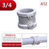 25Mm Aluminum Alloy Connector Elbow Tee Base Flat Three-Dimensional Fitting Connection Fastener Steel Tube Shelf Parts