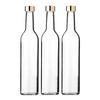 Slanke glazen wijnflessen, 500 ml, transparant, set van 3, voor opslag, navulbaar, gemaakt in Japan, GLASFLES BO500PGFG3