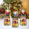 Storage Jar With Airtight Lid Elf Dwarf Candy Containers for Xmas Kitchen Countertop Decor