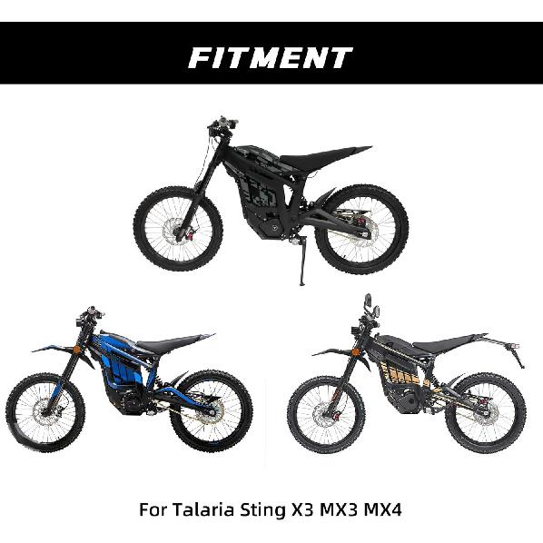 Motorcycle Front Fender Talaria Mud Guard Protector Carbon Fiber Pattern Mudguard for Talaria Sting MX3/MX4 Electric Dirt Bike