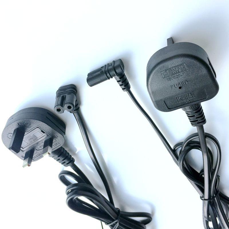 BS UK 8-Shaped Tail Power Cord: UKCA British Standard 3-Pin Plug with PSB Singapore and SASO Saudi Certifications