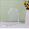 2PCS acrylic L-shaped book in the same color solid color transparent book baffle desktop fixed book
