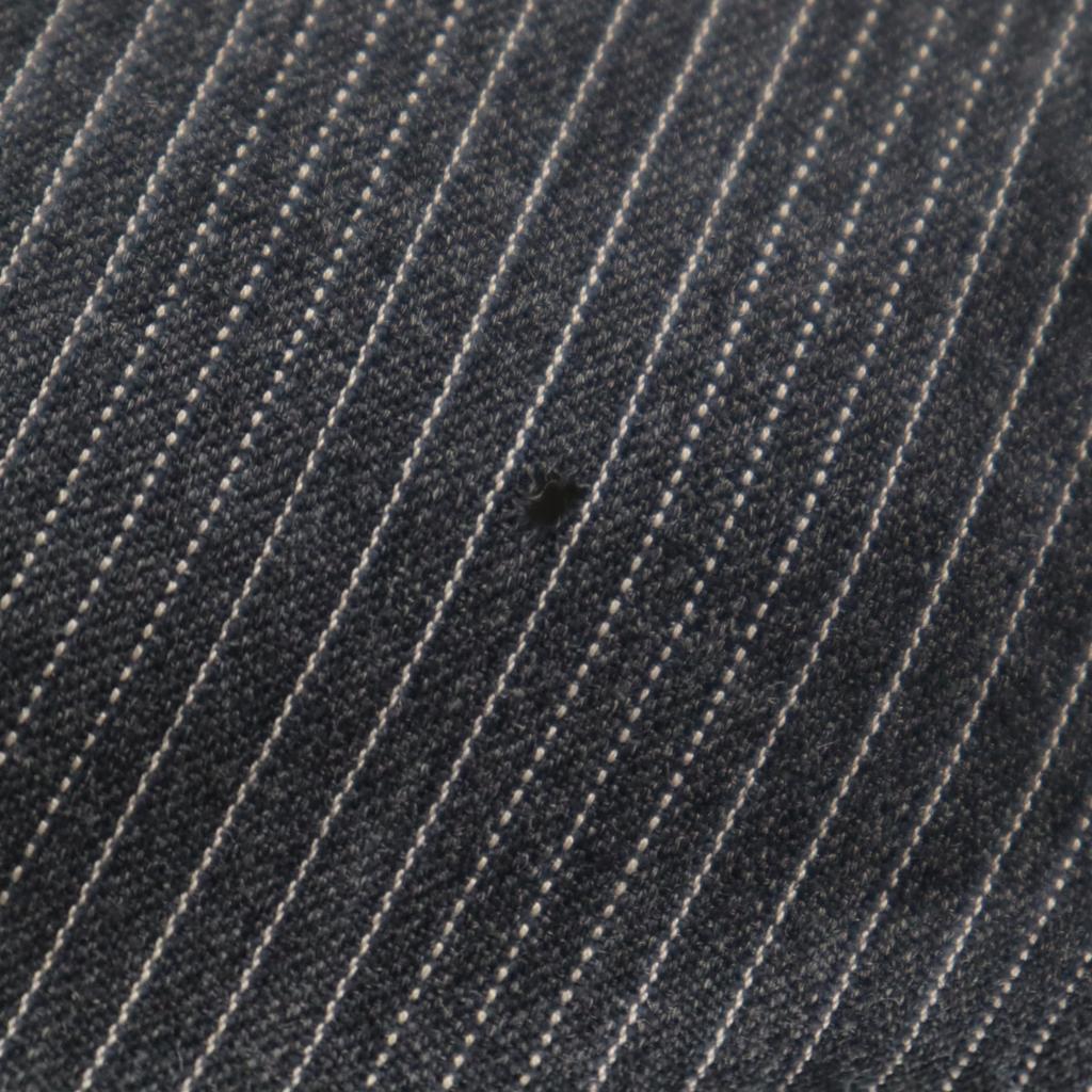 LANVIN Striped Pattern tailored jacket gray Men's Used