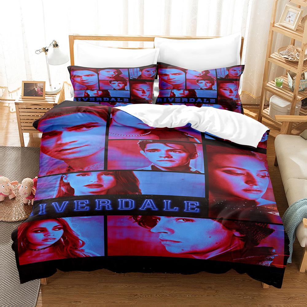 TV R-Riverdale Bedding Set Archie Andrews Betty Cooper Duvet Cover Bed Set Quilt Cover Pillowcase For Girls Boys Teen Decor