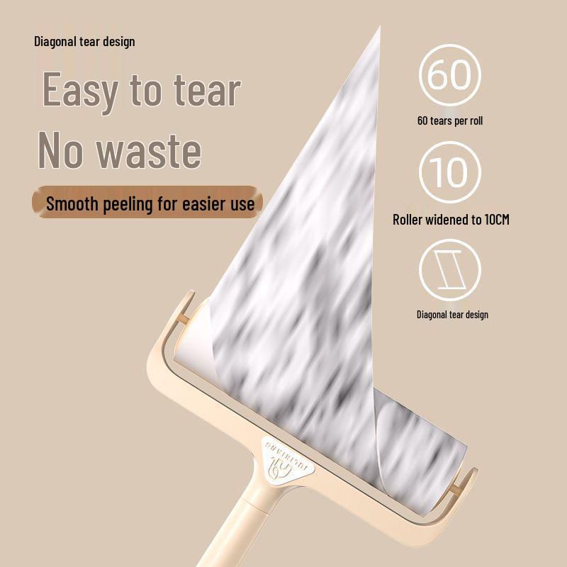 Deluxe Lint Roller with Sticky Paper for Clothes, Felt, and Pet Hair Removal 18cm [includes 1 roll]