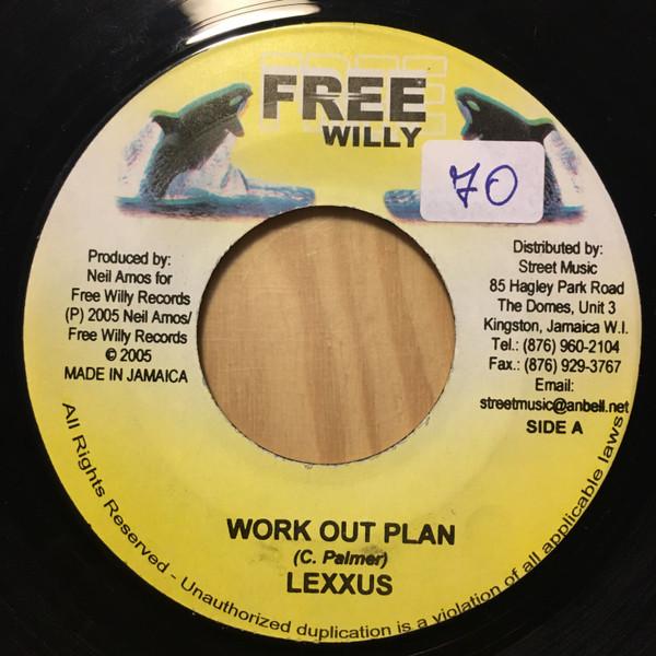 

7inch Record LEXXUS - Work Out Plan NONE Free Willy Jamaica Reggae, Ska & Dub Used