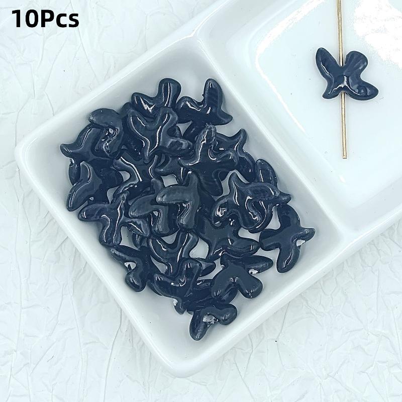 

10Pcs Peace Dove Ceramic Bird-Shaped Beads Diy Necklace Earrings Jewelry Accessories Pendants Loose Beads For Crafting A13