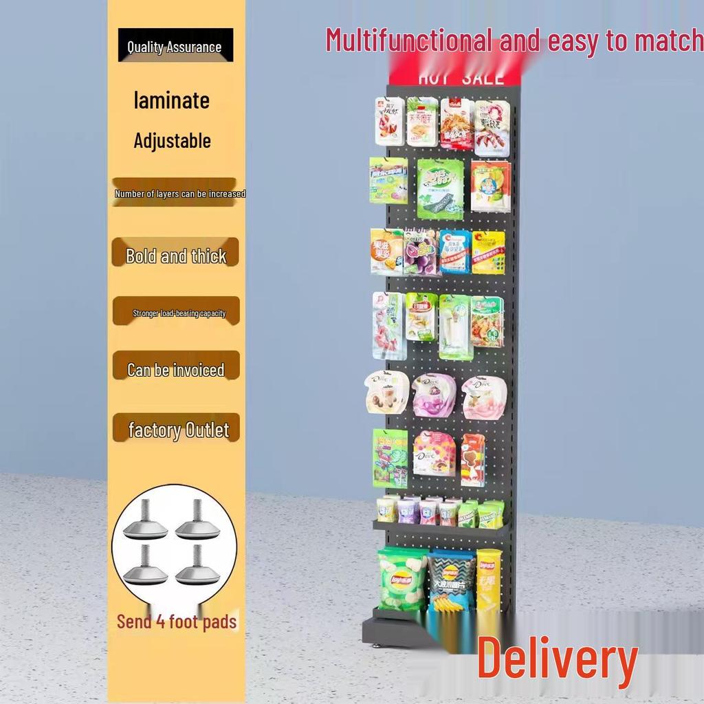 Multi-Layer Display Rack for Snacks, Gum, Stationery, Betel Nut, and Beverages