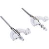 LoveinDIY 4pcs Bass Drum Claw Hook with Tension Rods for Drum Parts Assembly Silver