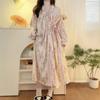 Women's Cloud Cotton Belted Pajama Dress - Cardigan Style, Stretchy, Breathable, One Size Fits All, Perfect for Casual Home Wear