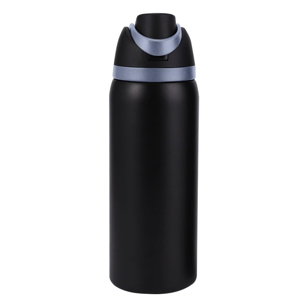 New Thermos Cup 24oz 32oz Insulated Cup Stainless Steel Space Kettle Water Bottle with Straw Vacuum Flasks for Car Outdoor Sport